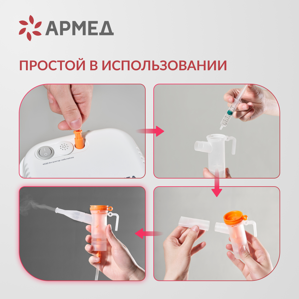 Ингалятор-небулайзер медицинский Армед 403D 