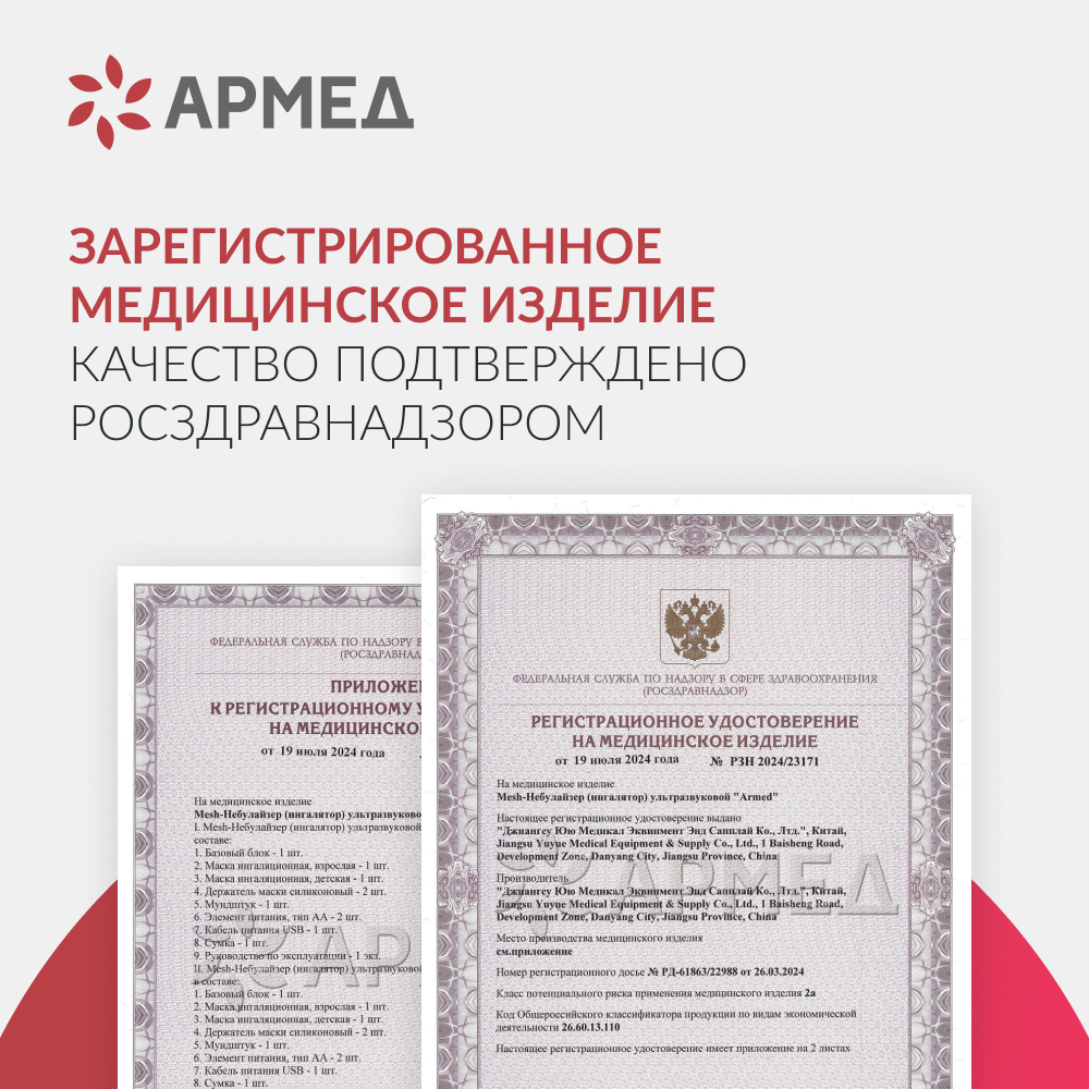 Mesh-небулайзер медицинский Армед M102 